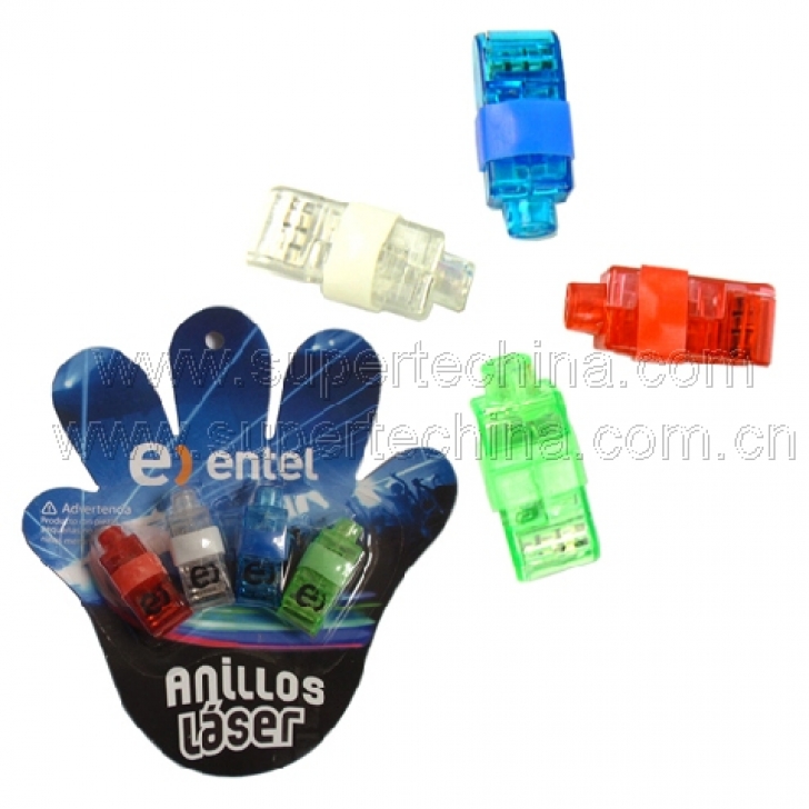 LED multi-colour flashing finger light